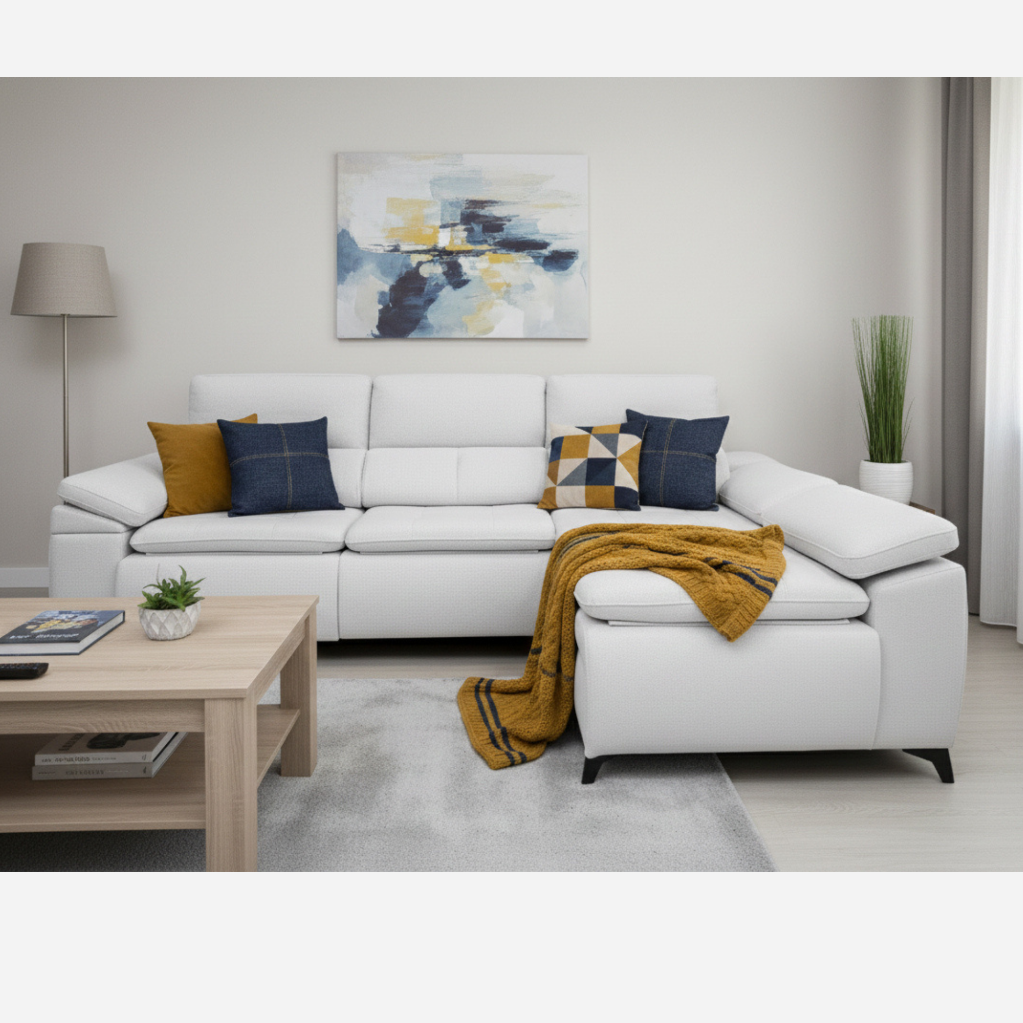 GAEL — Chaisselongue con arcón, deslizante y cabezales reclinables