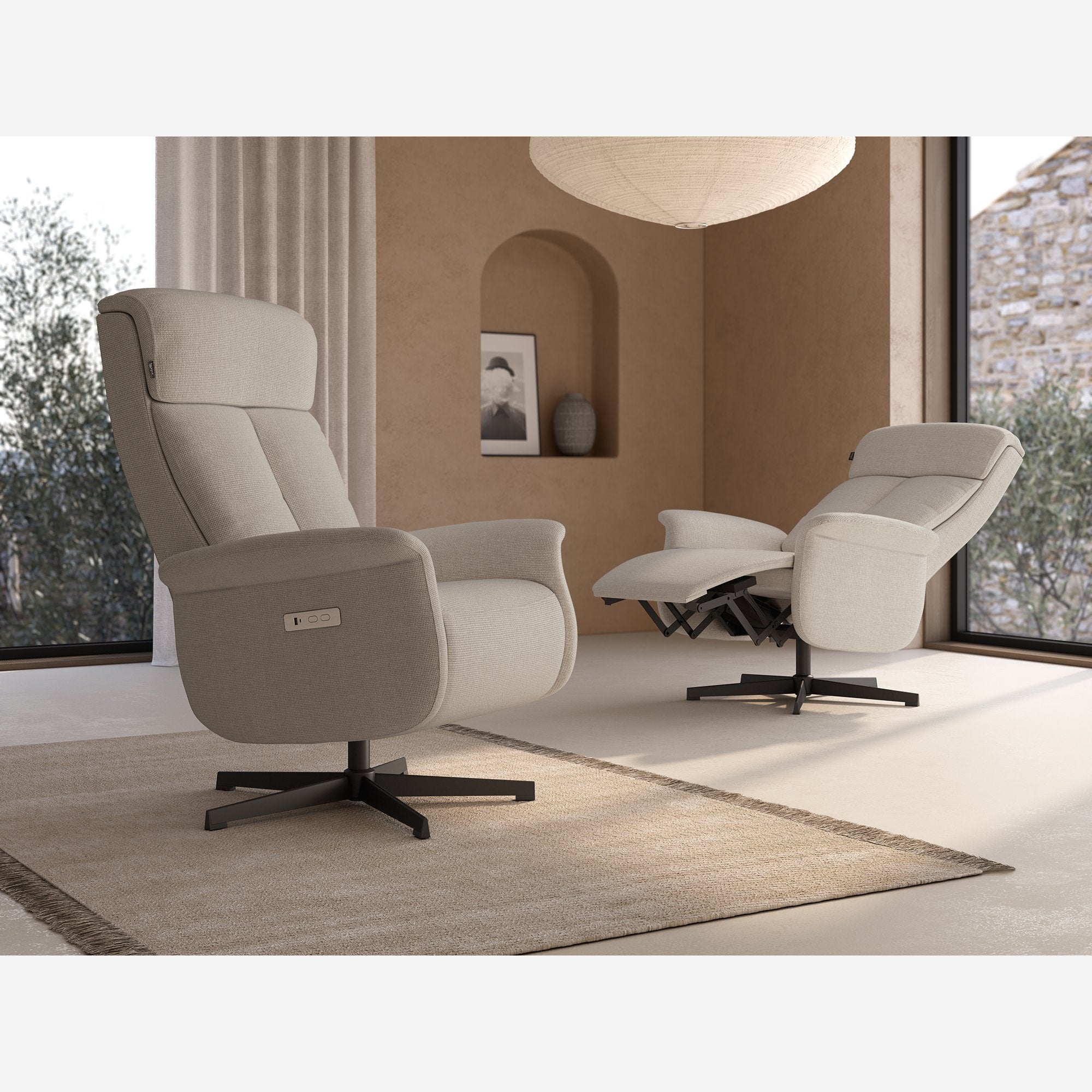 NELIA – BUTACA GIRATORIA RELAX ELÉCTRICA 2 MOTORES