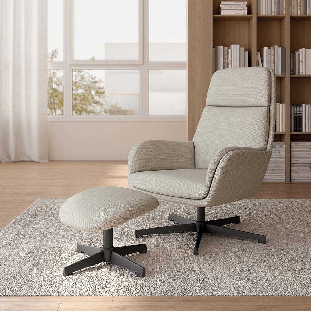 NIDO — Butaca Giratoria 360° con Ottoman - Vista 10 - XL Relax
