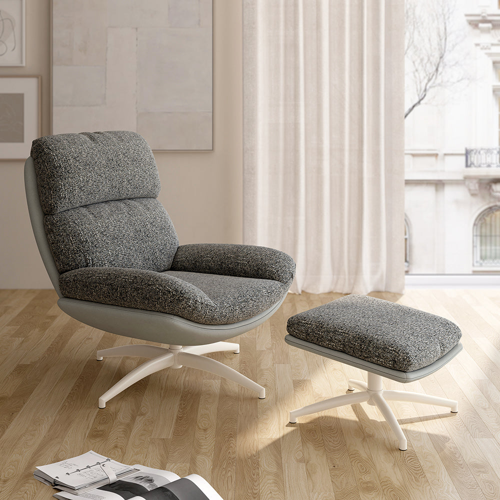 CALMA — Butaca Basculante Giratoria 360° con Ottoman - Vista 5 - XL Relax