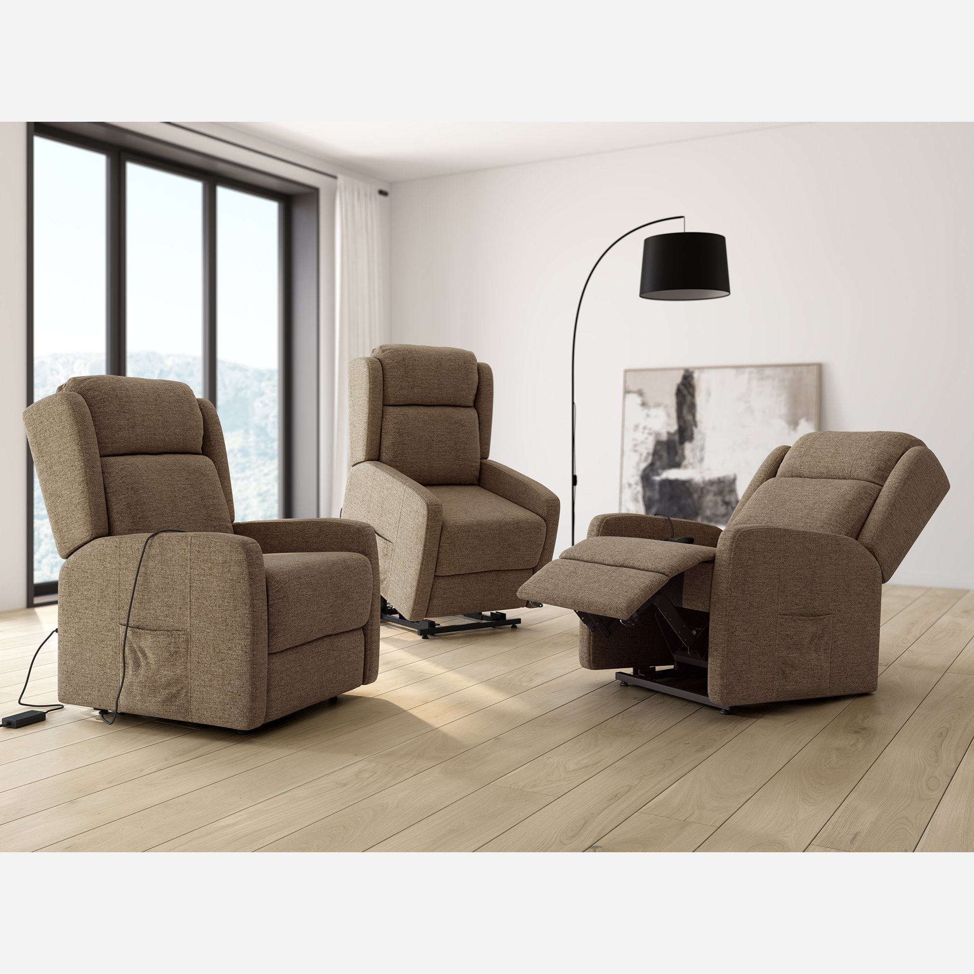 LUPA – BUTACA RELAX ELÉCTRICA POWER-LIFT CON RUEDAS