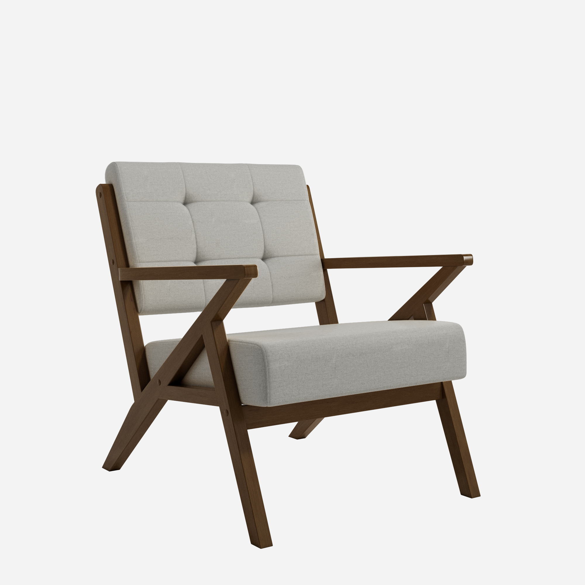 SAKUR – BUTACA FIJA MADERA CON TAPIZADO