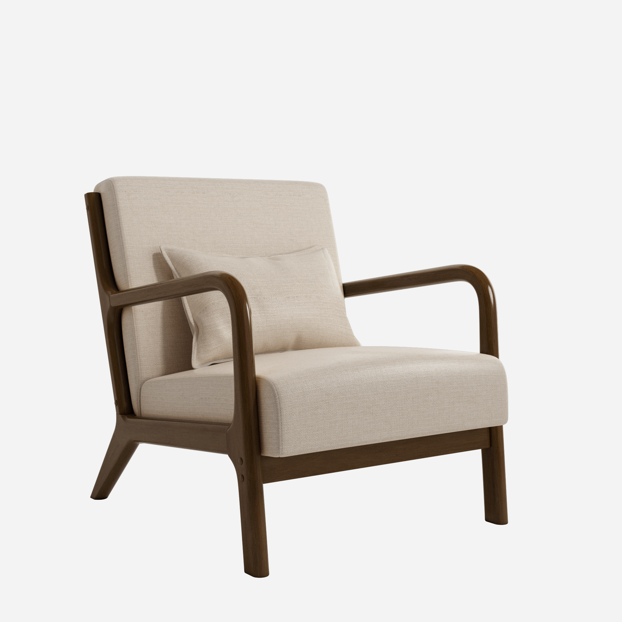 UMEL – BUTACA FIJA MADERA CON TAPIZADO