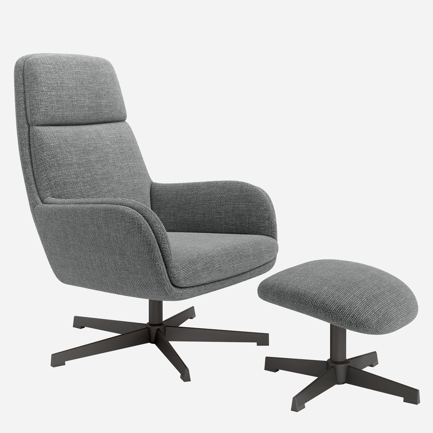 NIDO — Butaca Giratoria 360° con Ottoman - Vista 7 - XL Relax