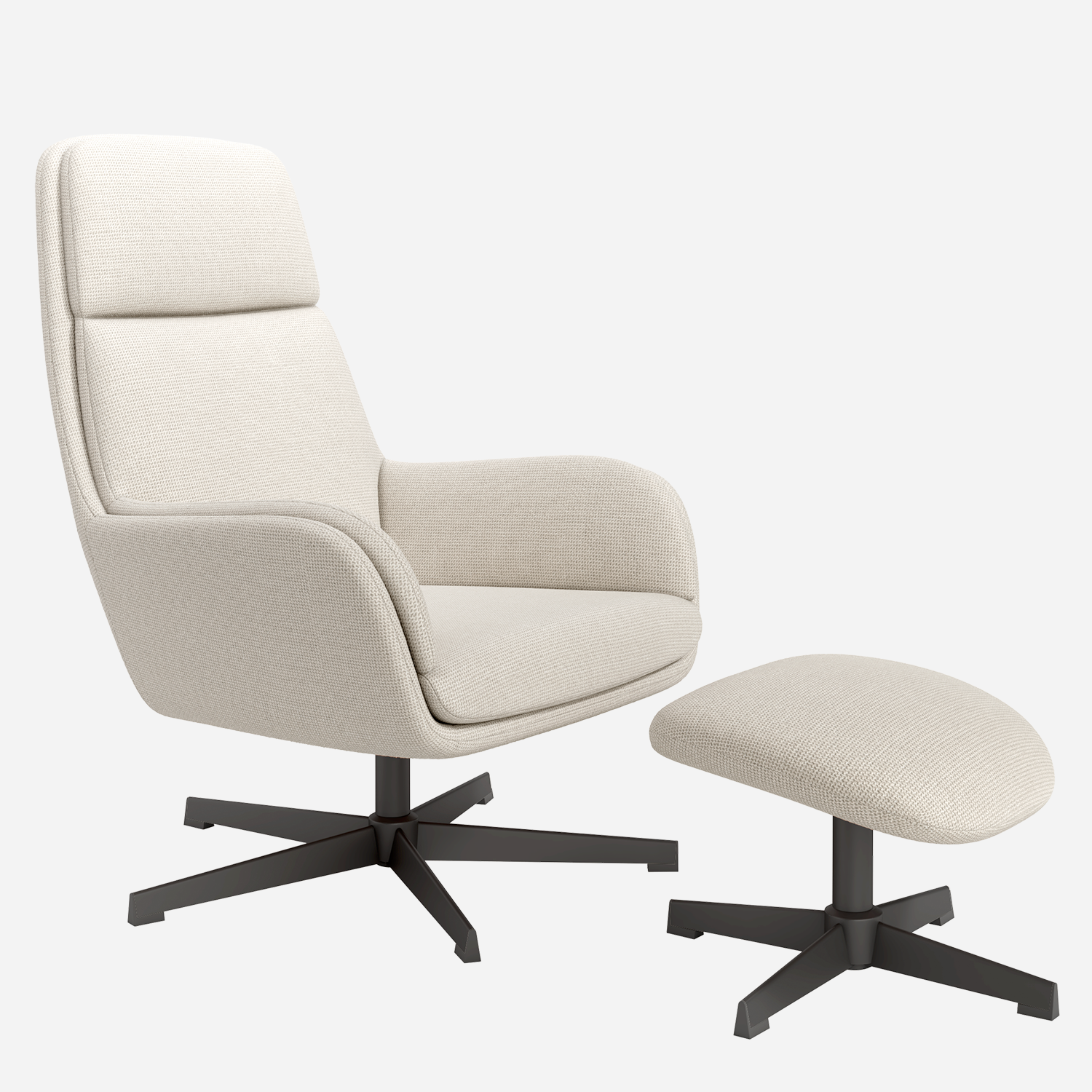 NIDO — Butaca Giratoria 360° con Ottoman - Vista 6 - XL Relax