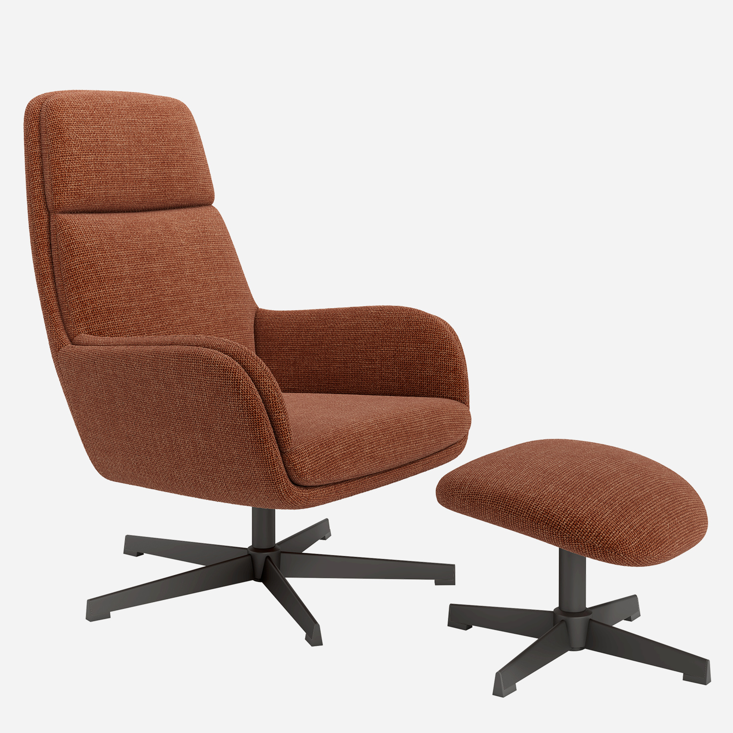 NIDO — Butaca Giratoria 360° con Ottoman - Vista 5 - XL Relax