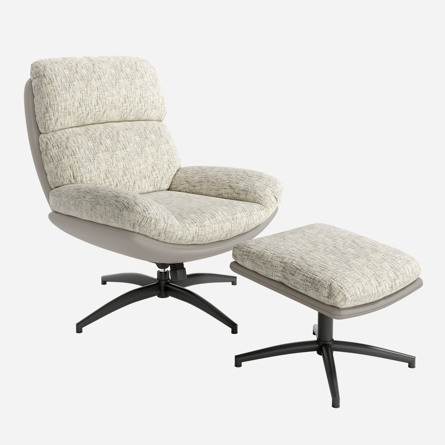 CALMA — Butaca Basculante Giratoria 360° con Ottoman - Vista 4 - XL Relax