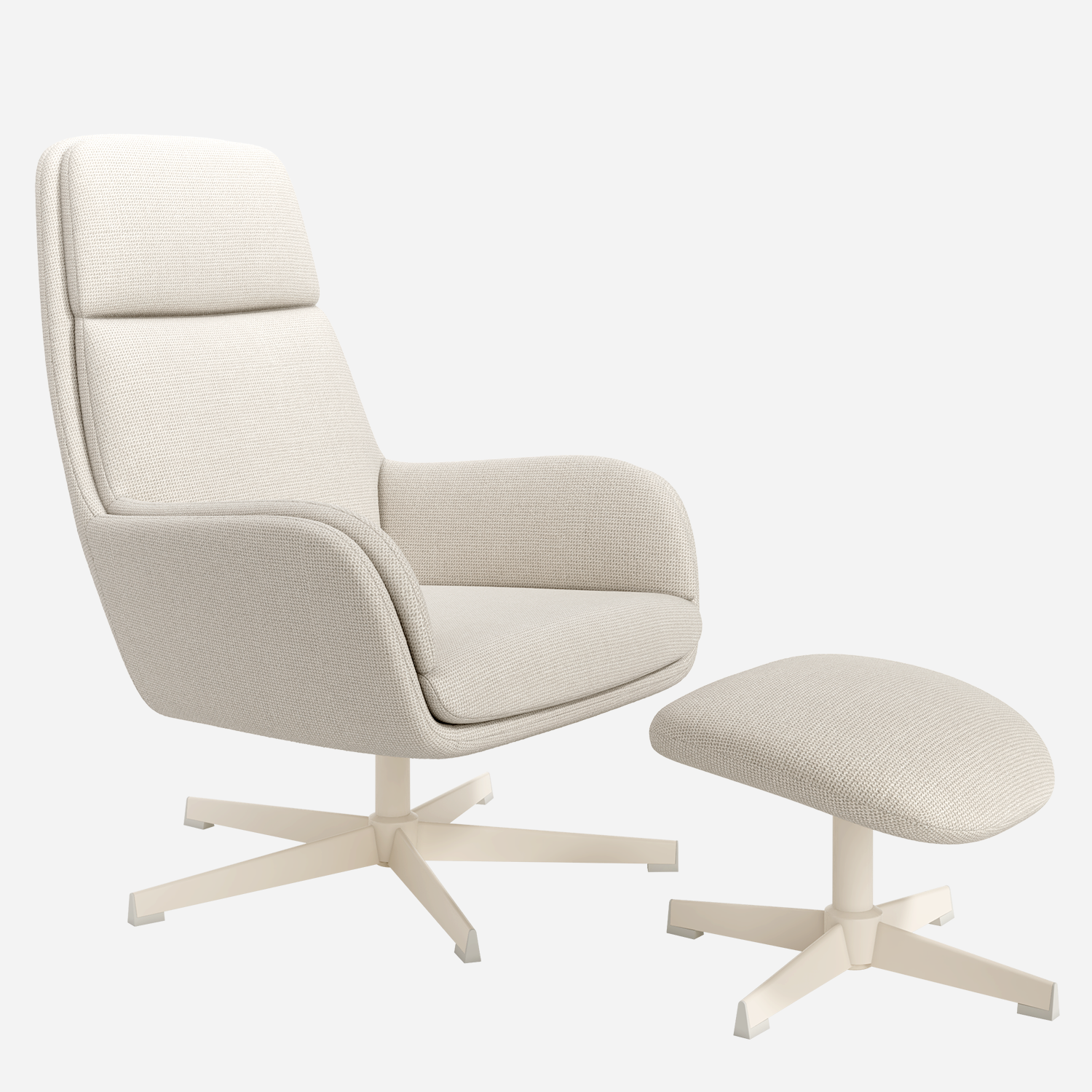 NIDO — Butaca Giratoria 360° con Ottoman - Vista 2 - XL Relax