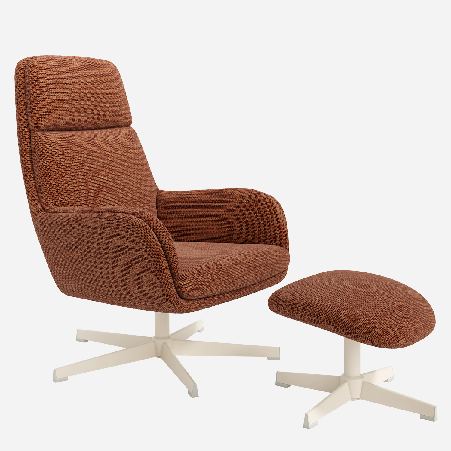 NIDO — Butaca Giratoria 360° con Ottoman - Vista 1 - XL Relax