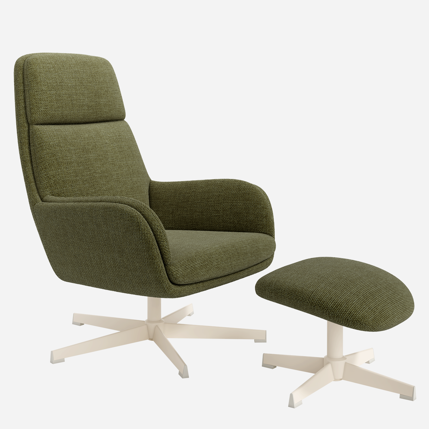 NIDO — Butaca Giratoria 360° con Ottoman - Vista 4 - XL Relax