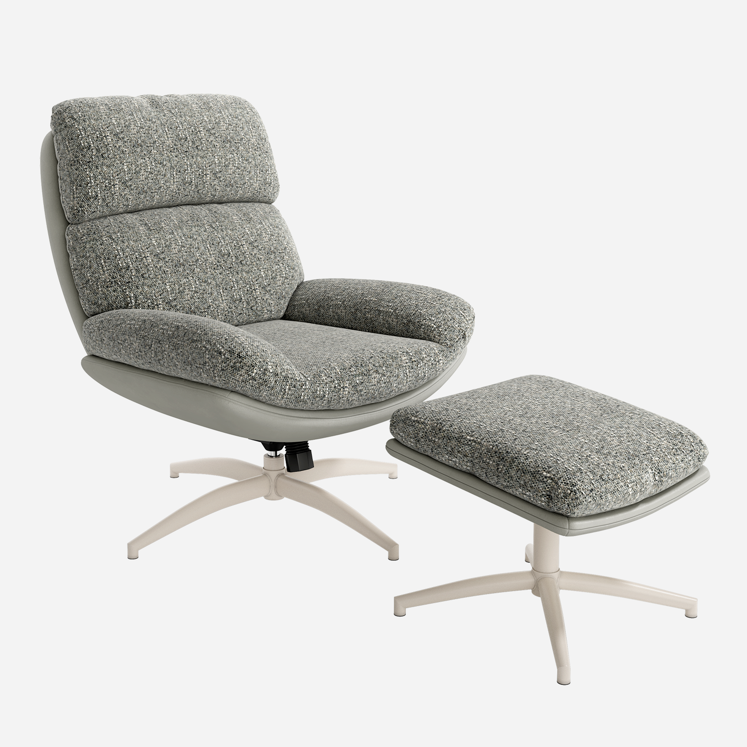 CALMA — Butaca Basculante Giratoria 360° con Ottoman - Vista 1 - XL Relax