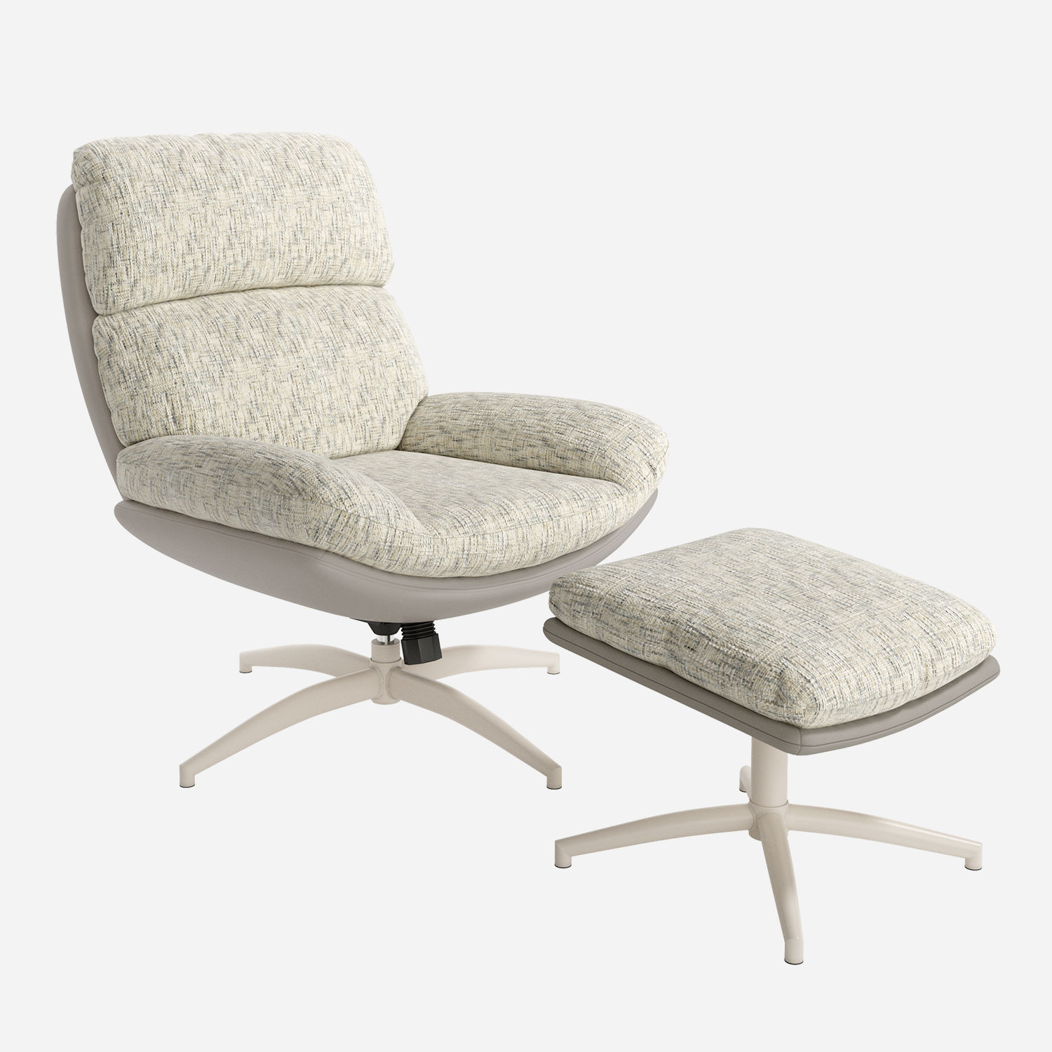CALMA — Butaca Basculante Giratoria 360° con Ottoman - Vista 2 - XL Relax