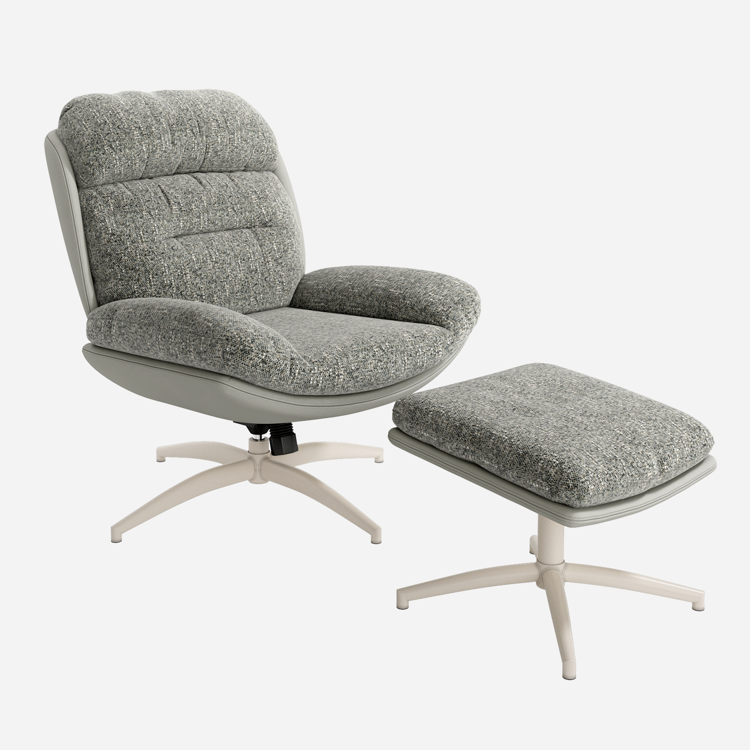 SERENA — Butaca Basculante Giratoria 360° con Ottoman - Vista 1 - XL Relax